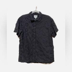 Oversized Boyfriend Resort Shirt | Black